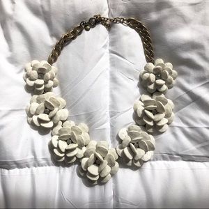 J.Crew Beaded Rose Necklace
